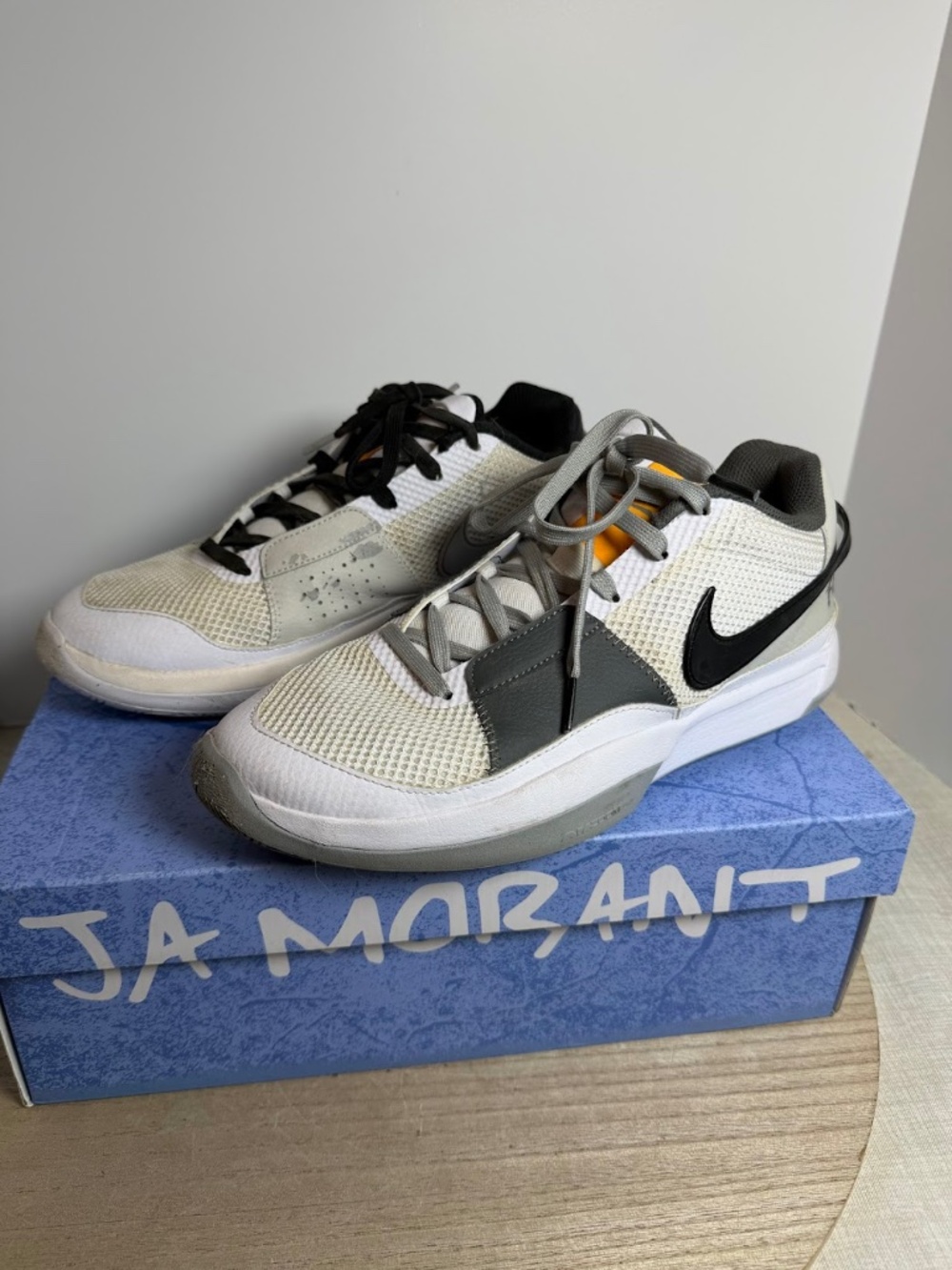 Nike Ja 1 “Midnight” White Black Basketball Shoes Men’s 10